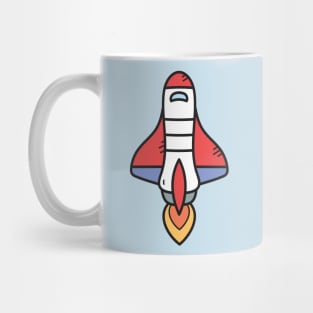 Rocket Cartoon Mug